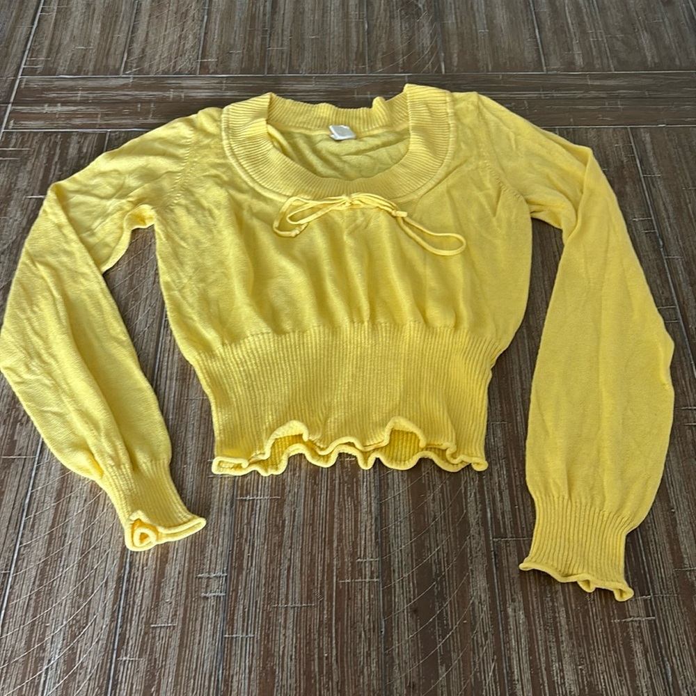 Yellow, sweater